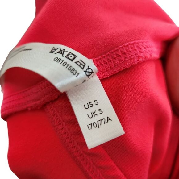 FREE PEOPLE Movement Pants Womens Small Coral Pink Hi-Rise 3/4 Infinity Leggings - Picture 9 of 10